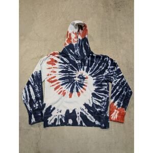 Polo Ralph Lauren Tie-Dye Hoodie Youth XL (Mens S) Red White Blue